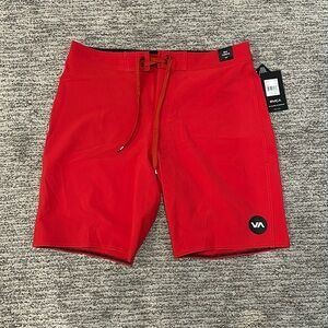 NEW with tags Men’s RVCA board shorts swim trunks 34 mid length